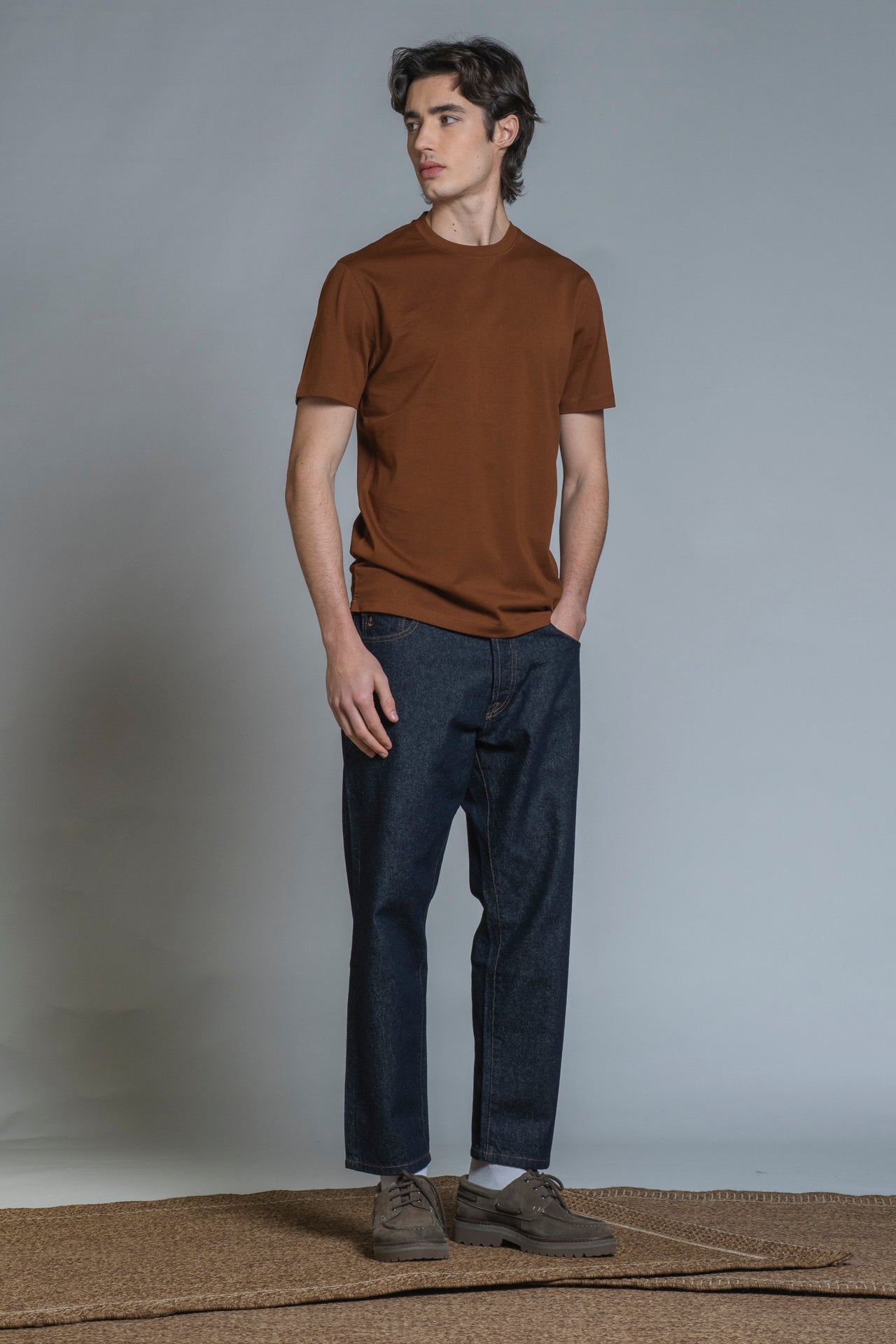 LANCE T-SHIRT IN MERCERIZED COTTON