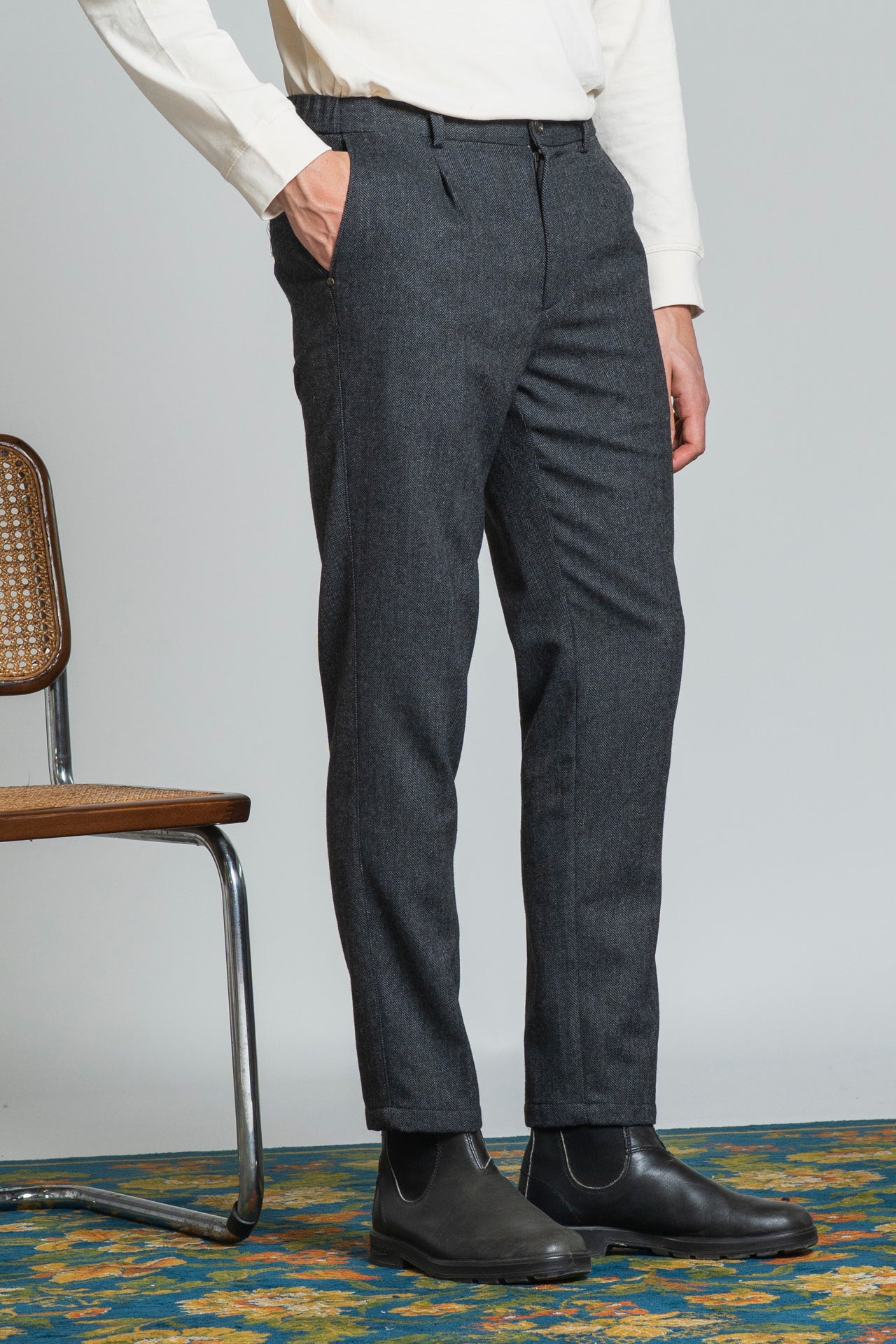 ELIAS CHINO LONG IN MIEXD WOOL