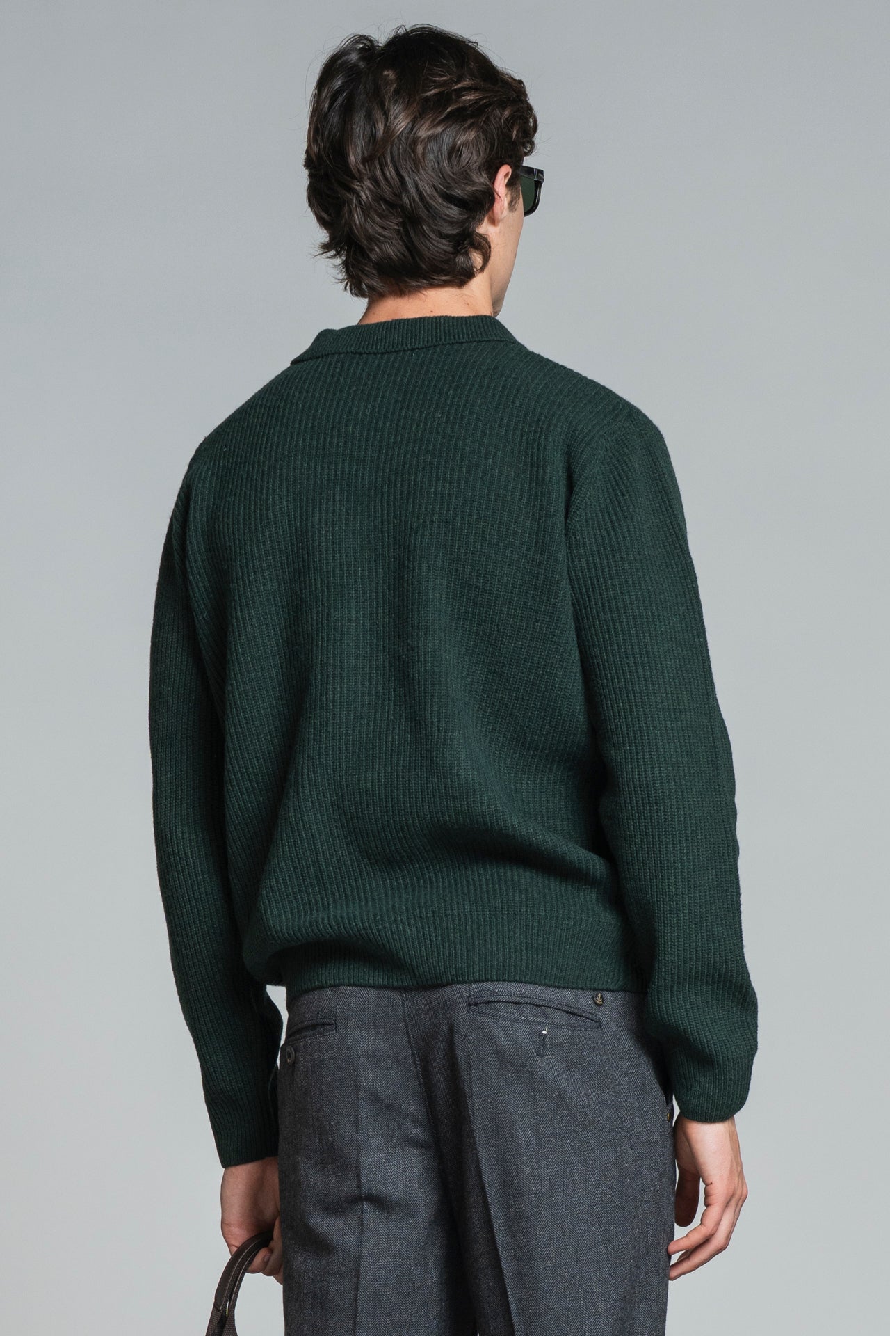HUGO CARDIGAN SHIRT IN LAMBSWOOL