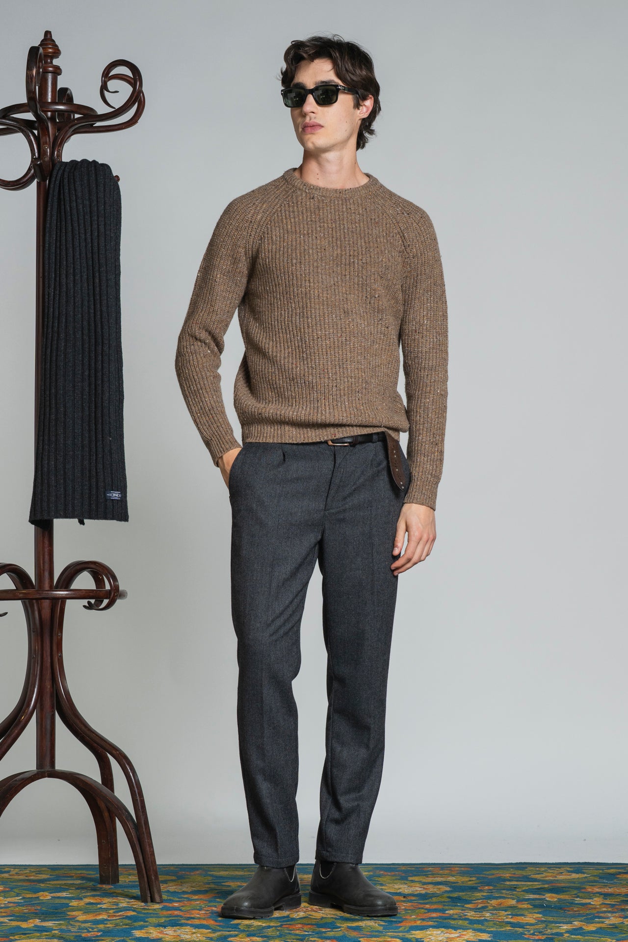 BRUCE ROUND NECK ENGLISH COAST IN BLEND WOOL