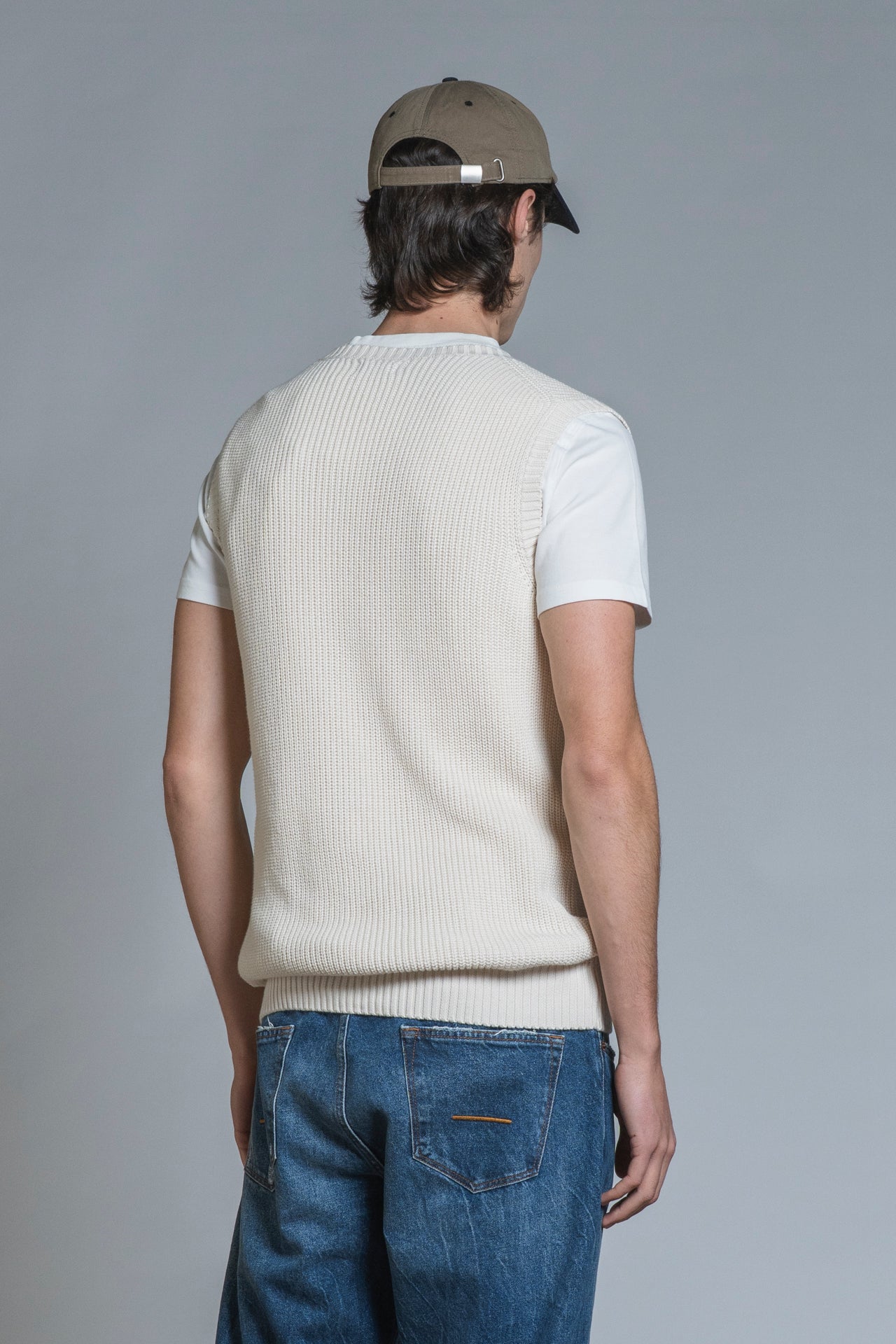 KEEGAN GILET IN COTTON