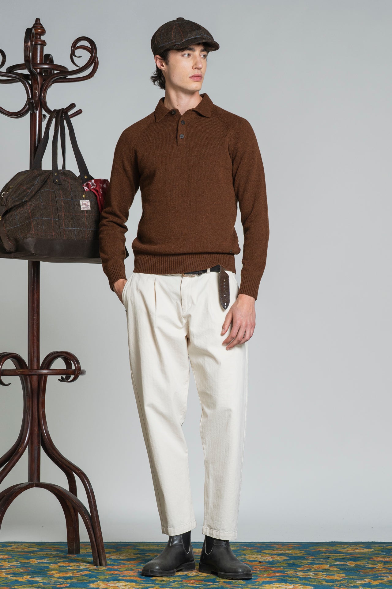 COLIN POLO IN LAMBSWOOL