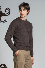 GEORGE ROUND NECK IN BLEND WOOL