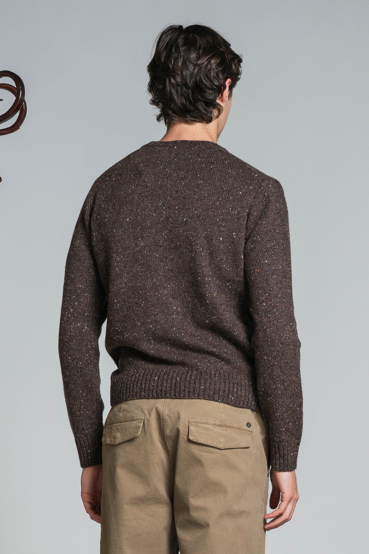 GEORGE ROUND NECK IN BLEND WOOL