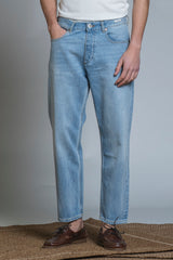 HIRO CHINO LONG JAPAN CROP 5 PKT IN DENIM