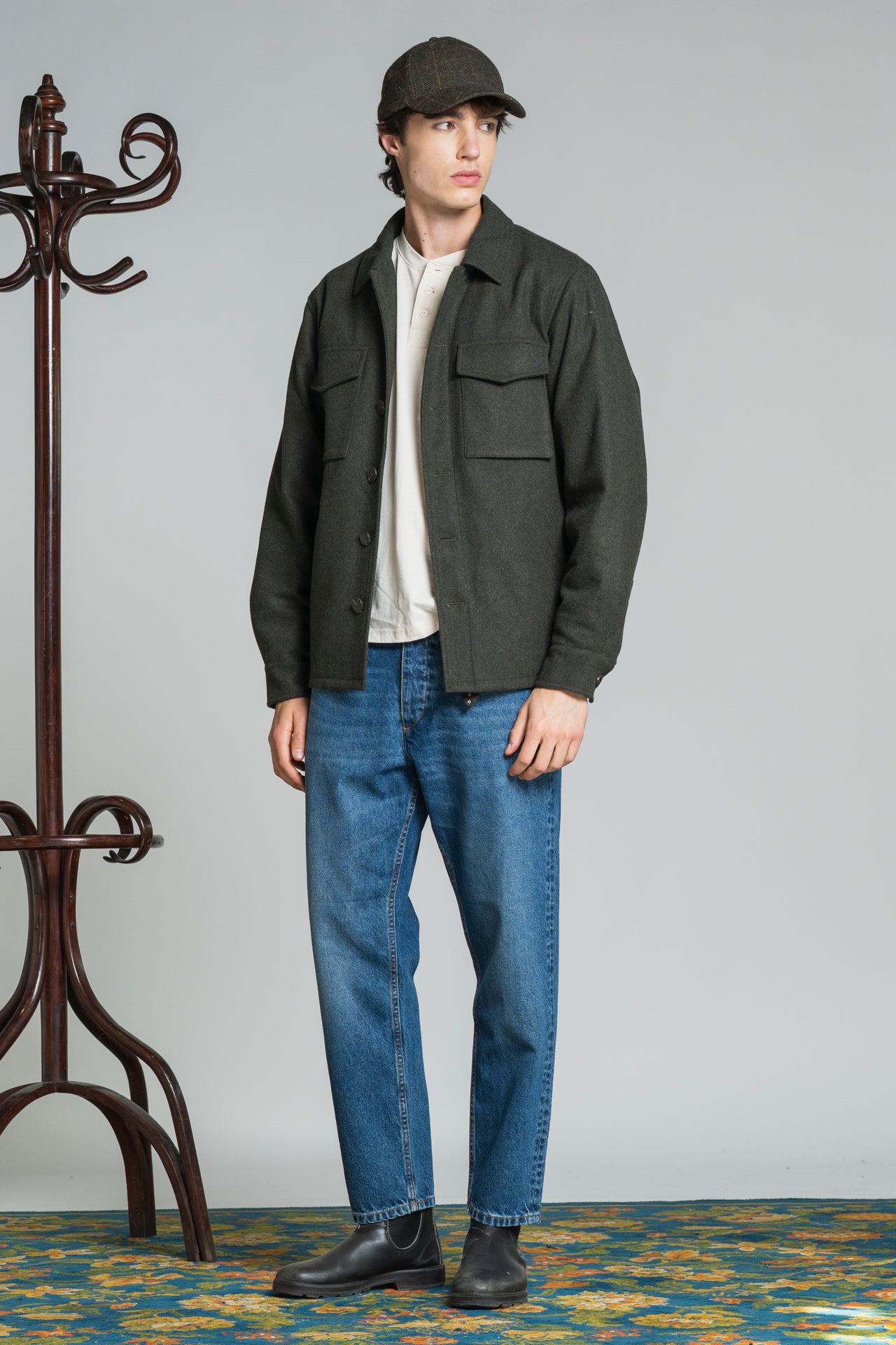 DEREK JACKET IN BOILED WOOL