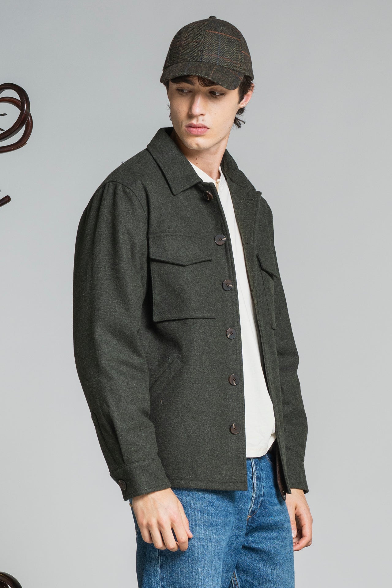 DEREK JACKET IN BOILED WOOL