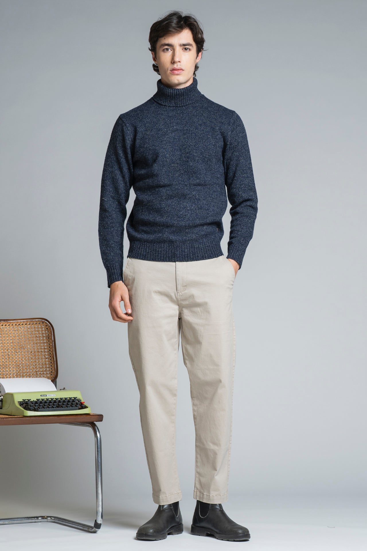 JOHN TURTLENECK IN MOULINE'