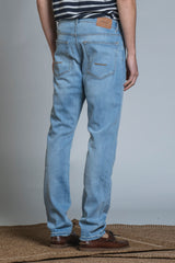 FREDDIE CHINO LONG SLIM 5 PKT IN DENIM
