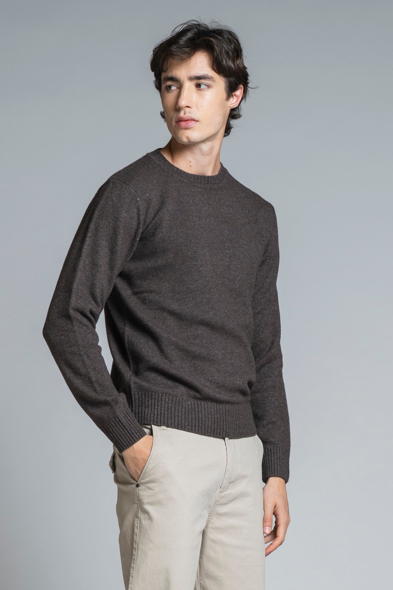 CHARLIE ROUND NECK IN LAMBSWOOL