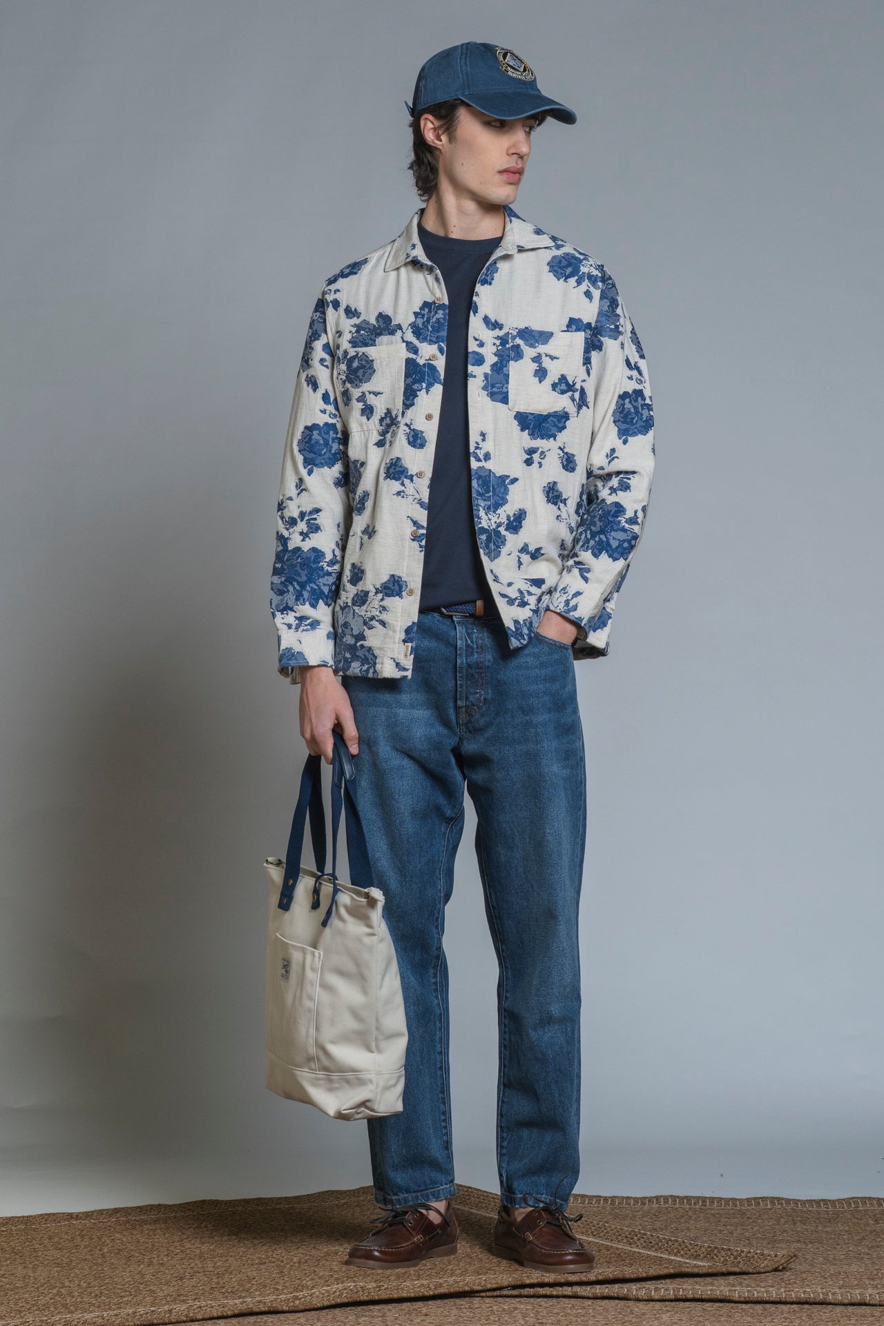 GABRIEL OVERSHIRT JACKET IN MIXED LINEN