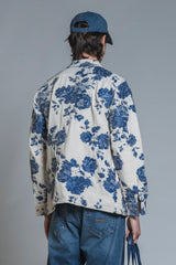 GABRIEL OVERSHIRT JACKET IN MIXED LINEN