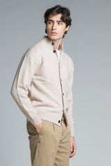 CHASE CARDIGAN BUTTON IN MOULINE'