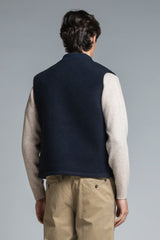 TERRY GILET IN BOILED WOOL