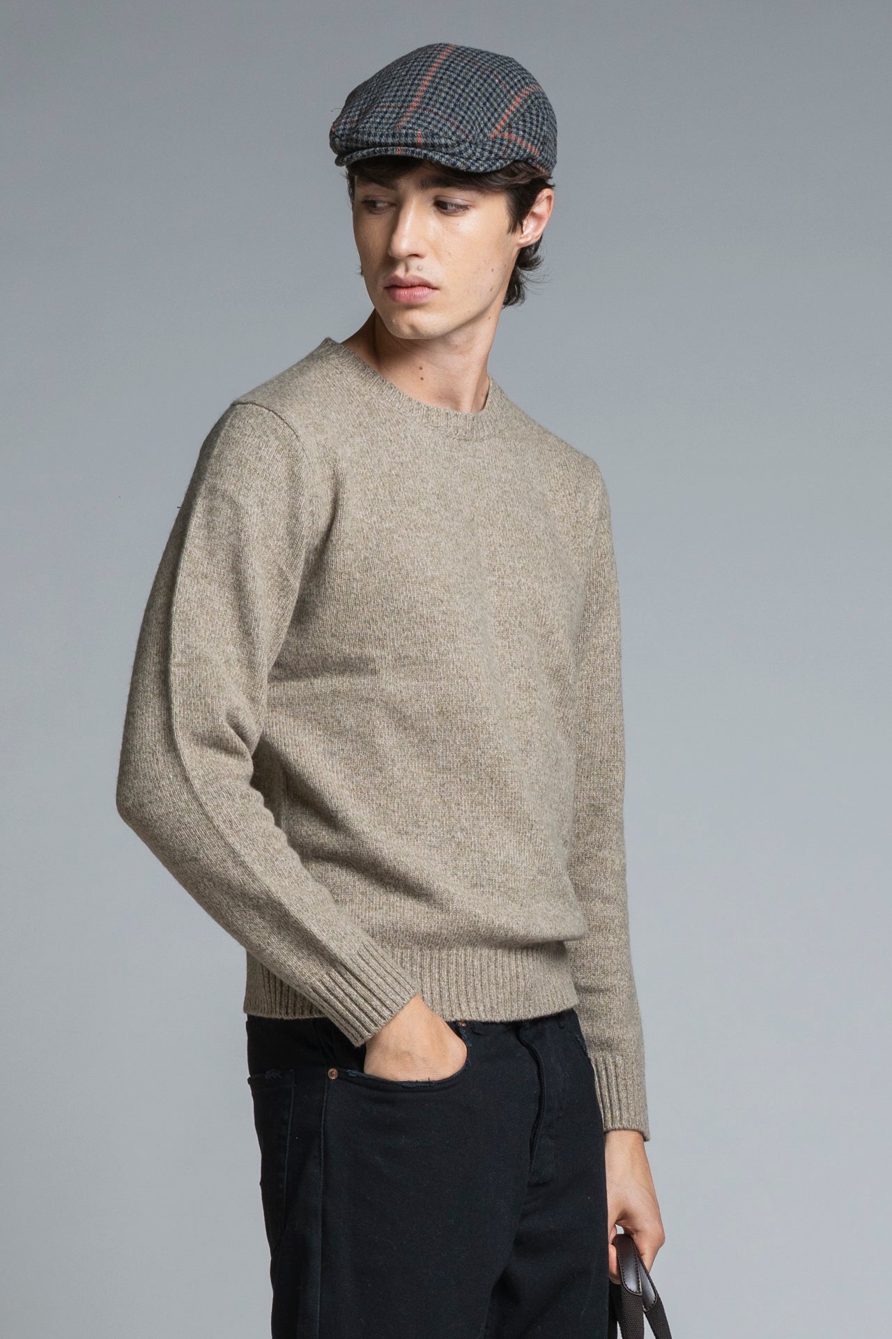 DUKE ROUND NECK IN MOULINE'
