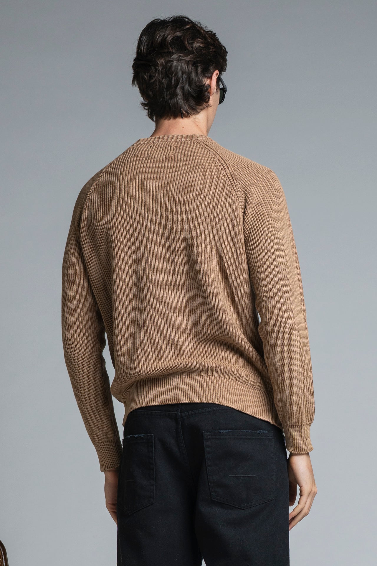 SIMON ROUND NECK IN COTTON STONE WASH