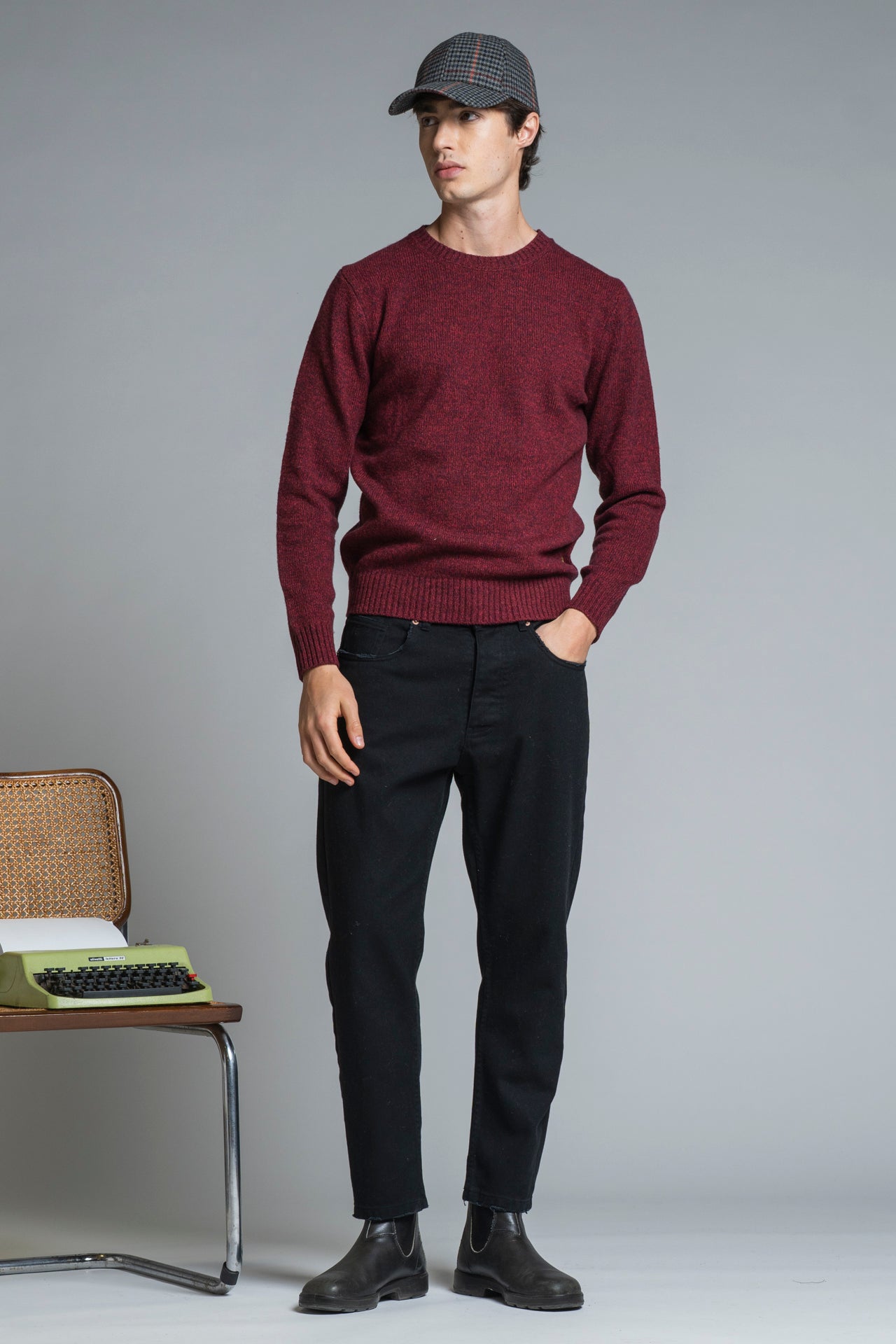 DUKE ROUND NECK IN MOULINE'
