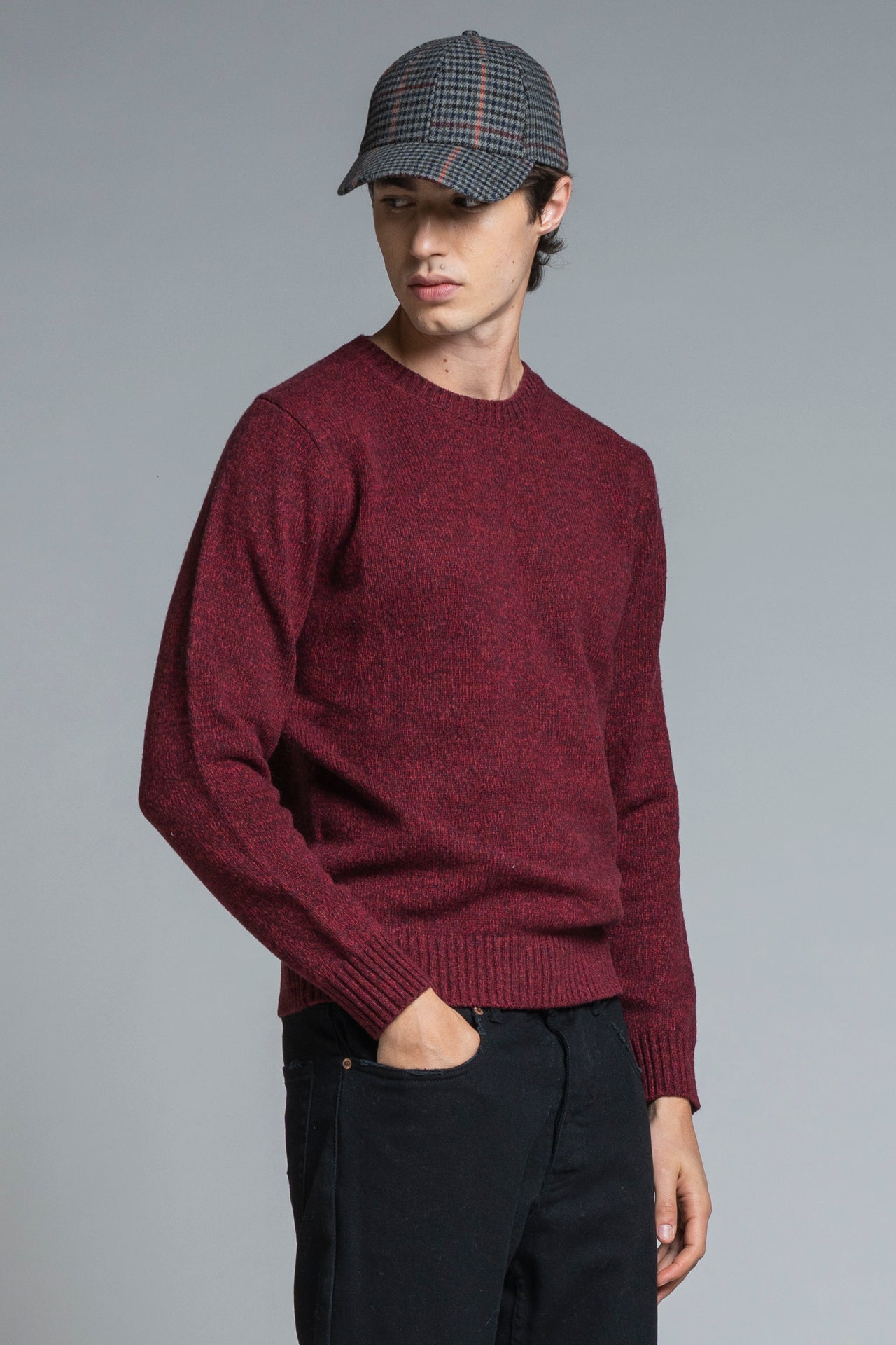 DUKE ROUND NECK IN MOULINE'