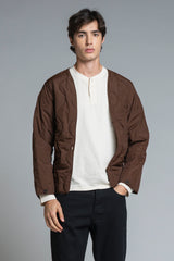 DEREK OVERSHIRT JACKET IN MIXED WOOL
