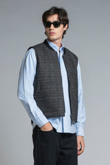 MARTIN GILET IN MIXED WOOL