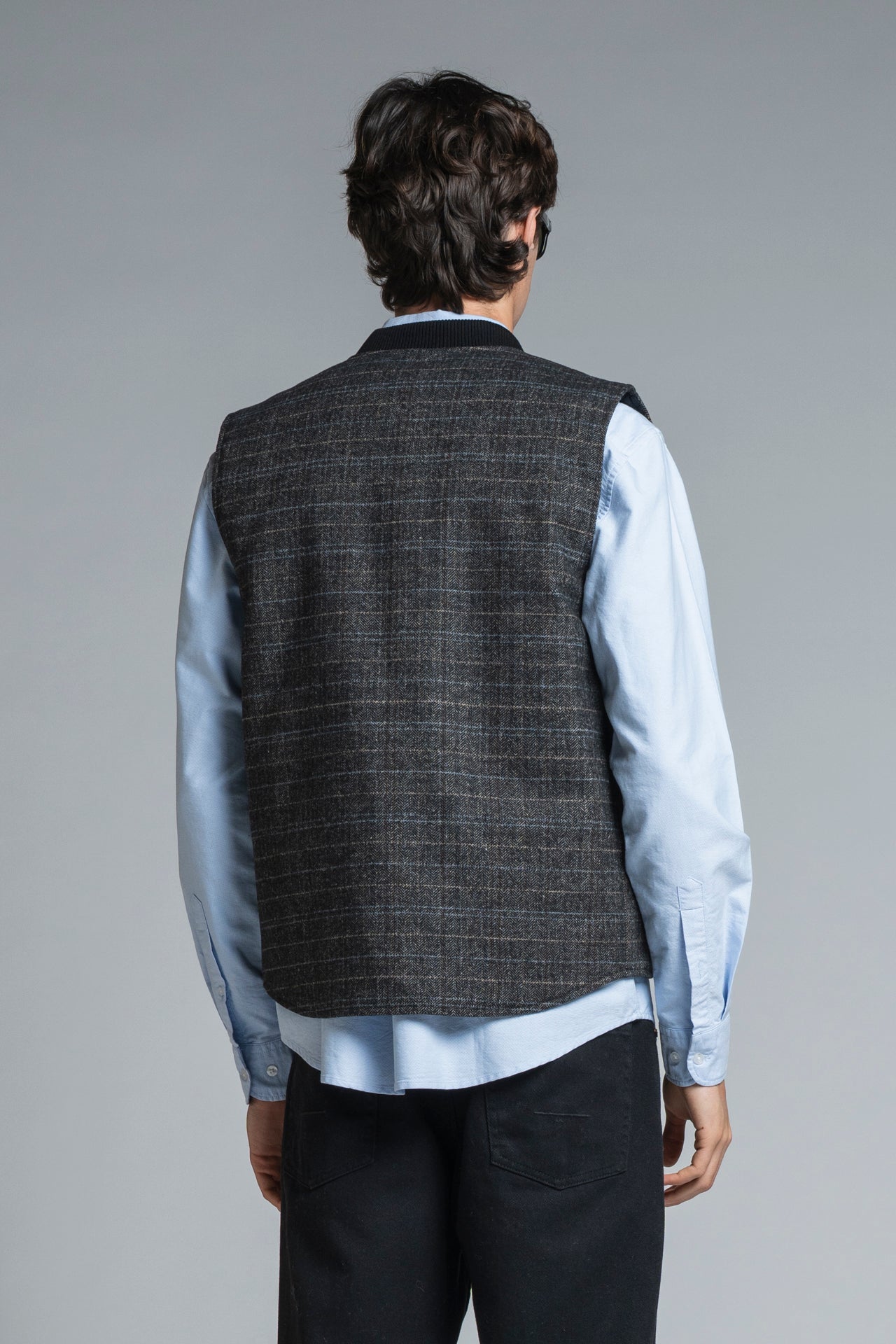 MARTIN GILET IN MIXED WOOL