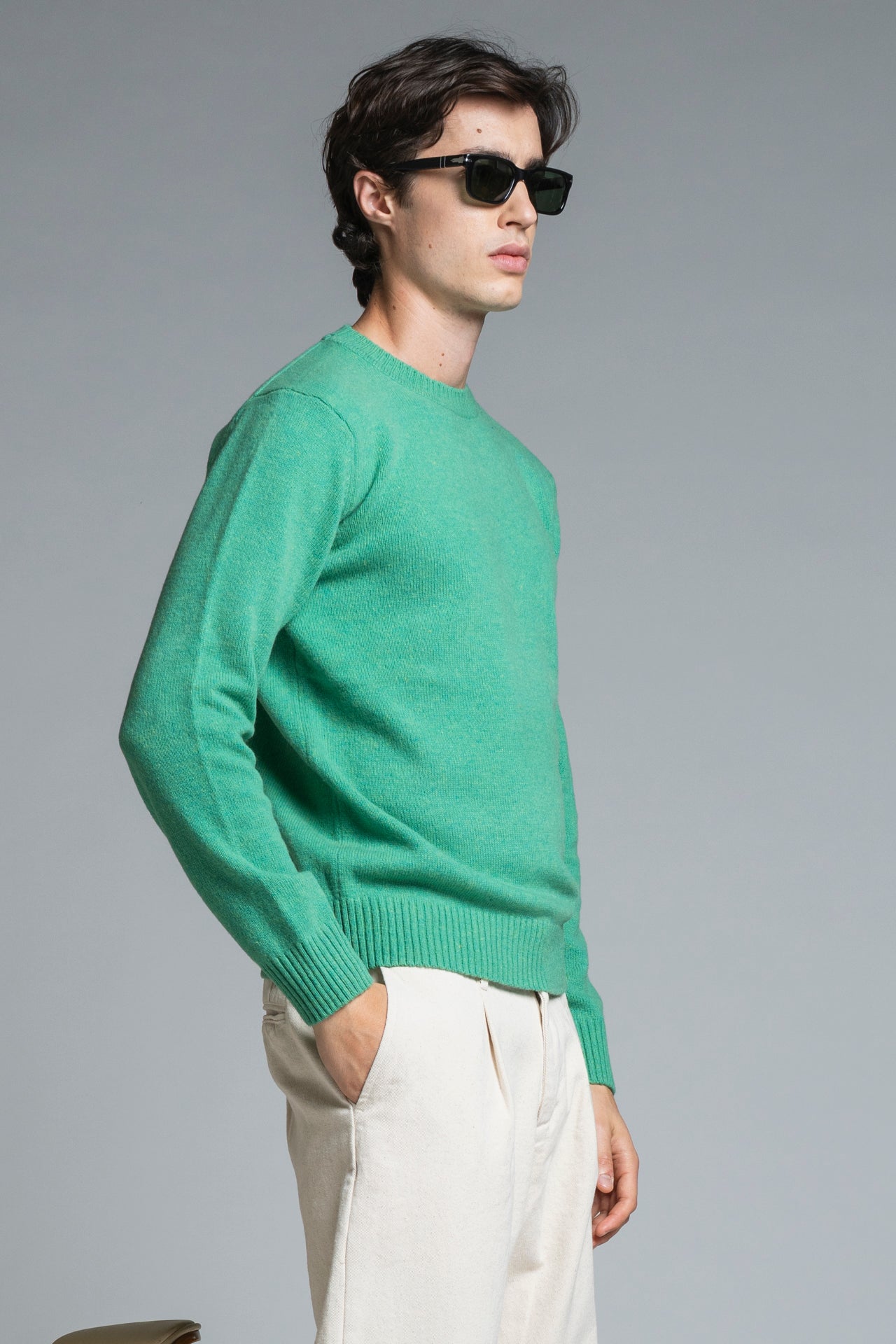CHARLIE ROUND NECK IN LAMBSWOOL