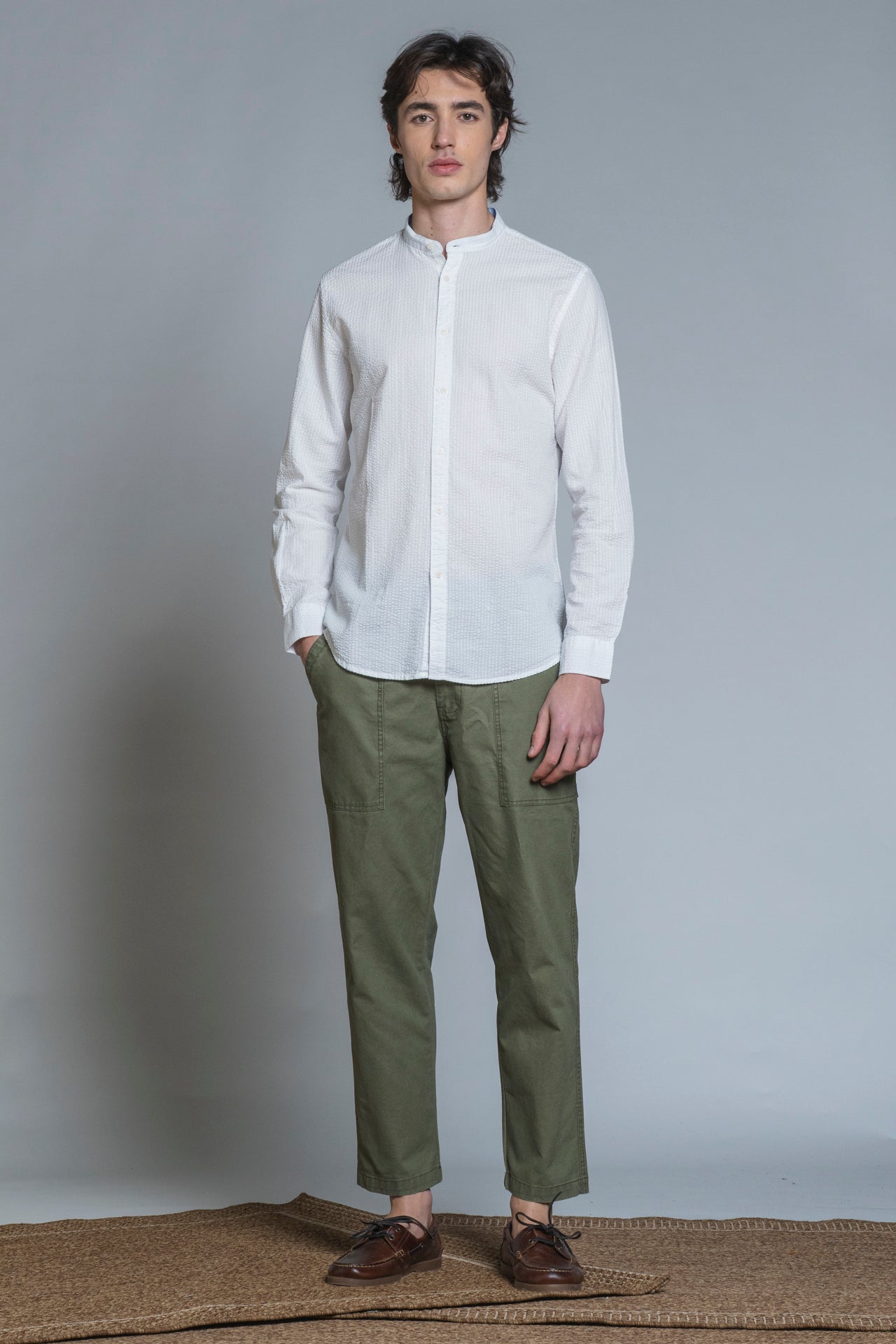 LARS SHIRT COREANA IN SEERSUCKER