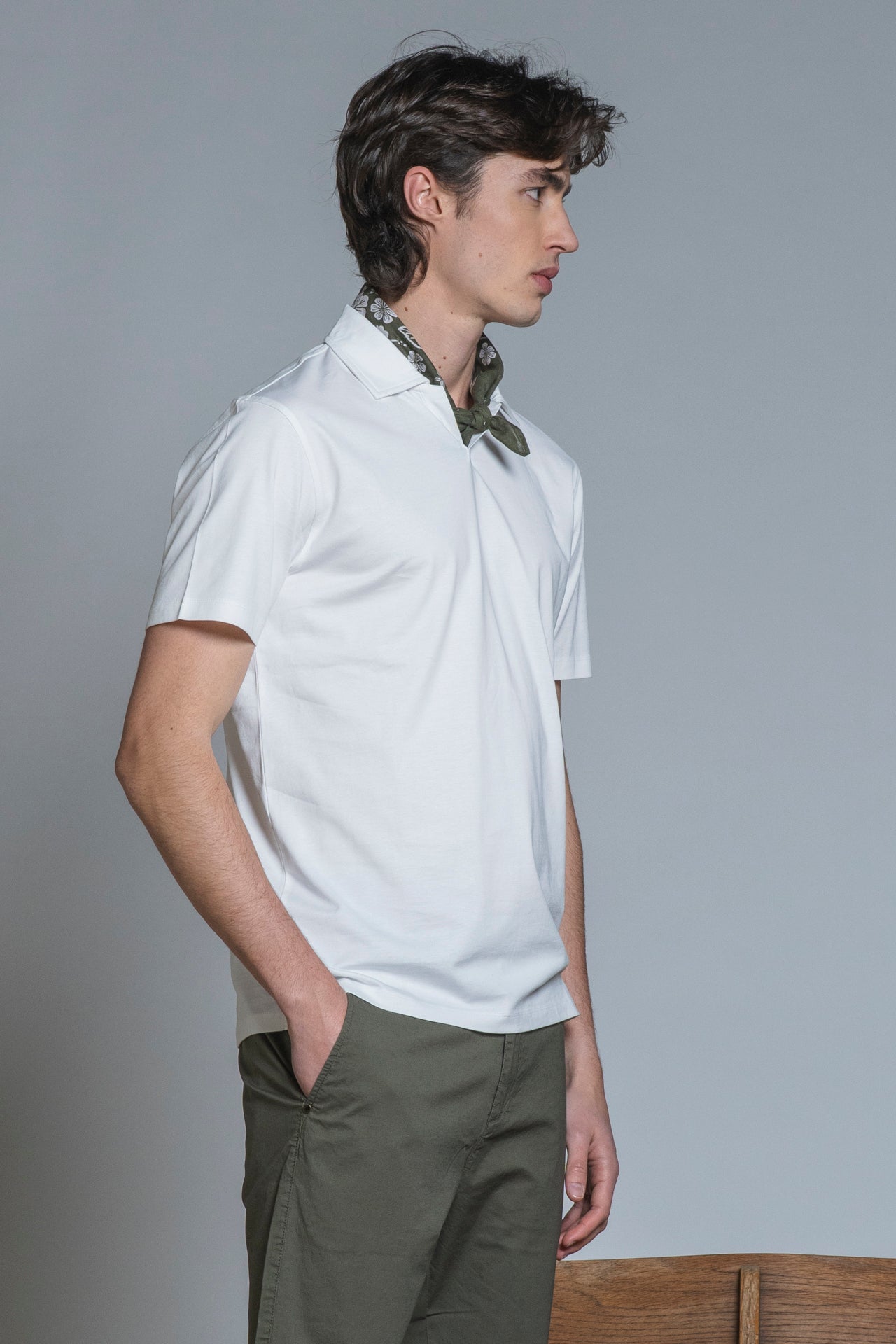 JAMIE POLO SKIPPER MERCERIZED JERSEY