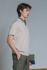 CLARK SWEATER POLO SKIPPER IN COTTON CREPE