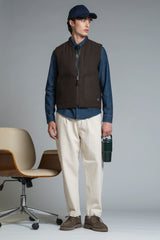 MARTIN GILET IN MIXED WOOL