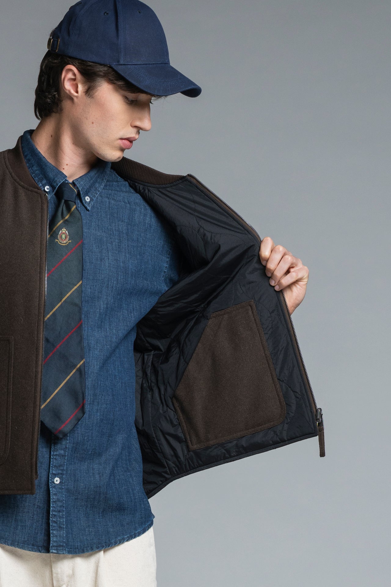 MARTIN GILET IN MIXED WOOL