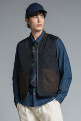 MARTIN GILET IN MIXED WOOL