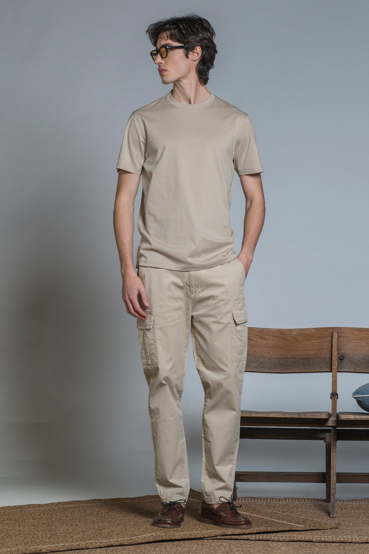 LANCE T-SHIRT IN MERCERIZED COTTON