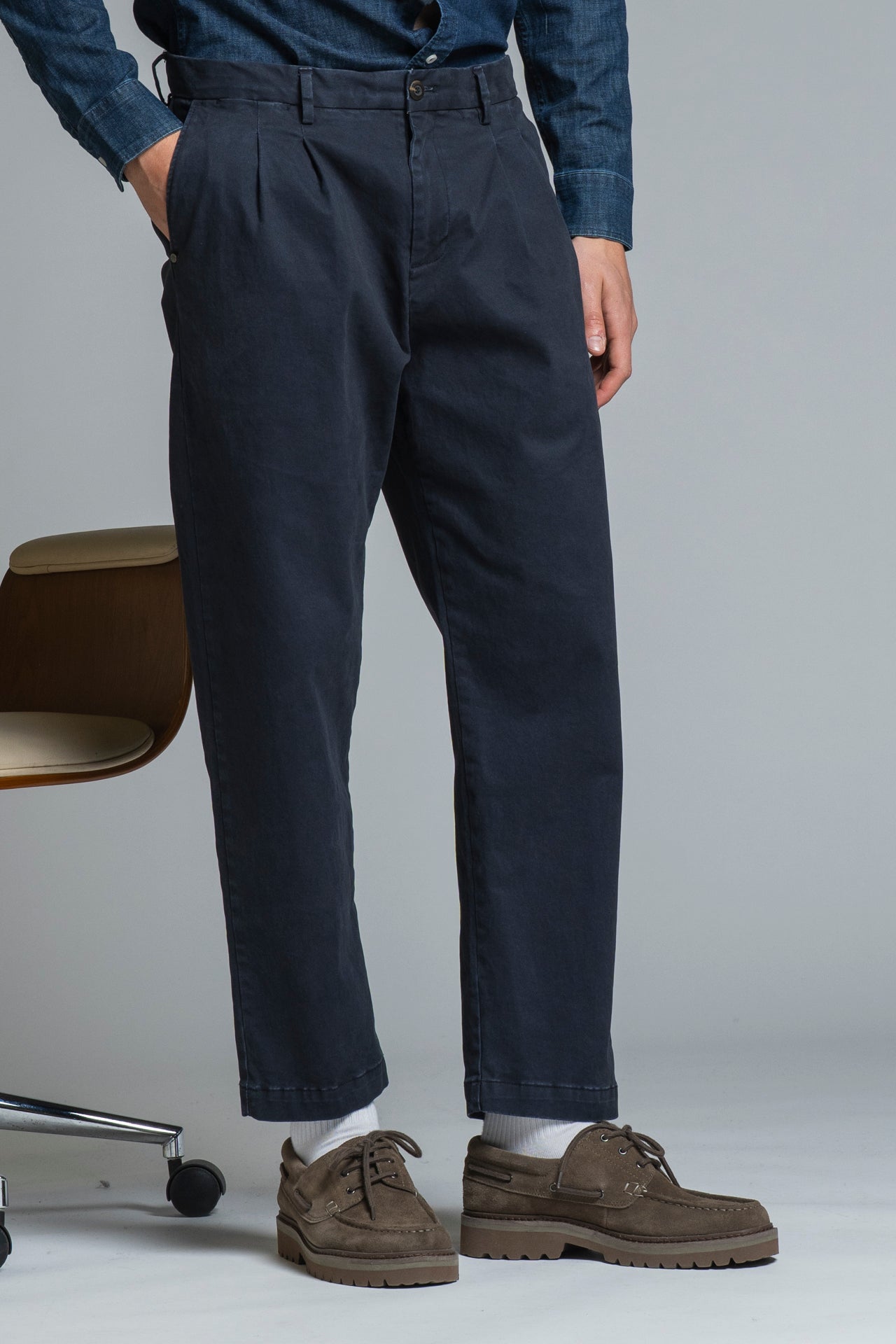 DEVIS CHINO LONG IN TWILL STRECH