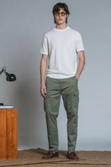 SAMUEL SWEATER ROUND NECK IN COTTON CREPE