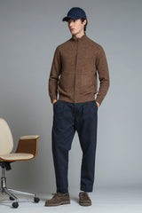 CONRAD CARDIGAN ZIP IN MOUINE'