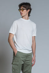 SAMUEL SWEATER ROUND NECK IN COTTON CREPE