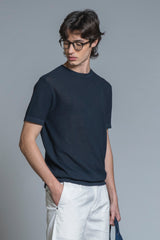 JARED SWEATER ROUND NECK COTTON RICE