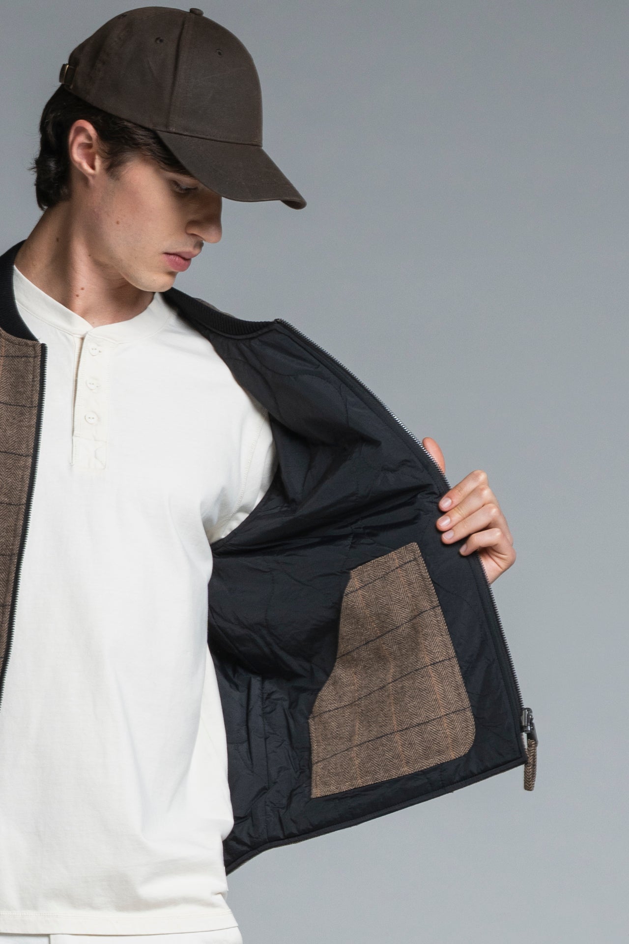MARTIN GILET IN MIXED WOOL