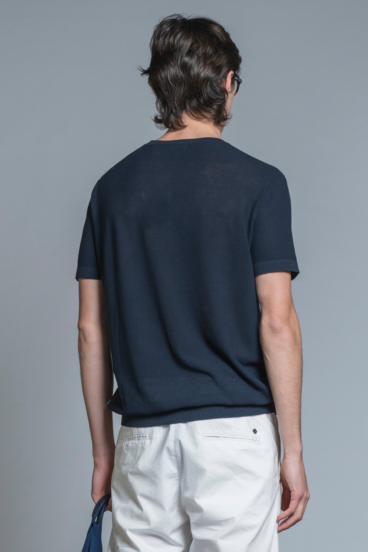 JARED SWEATER ROUND NECK COTTON RICE