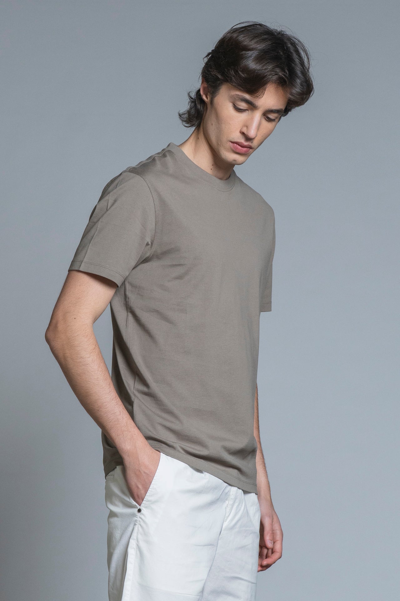 LANCE T-SHIRT IN MERCERIZED COTTON