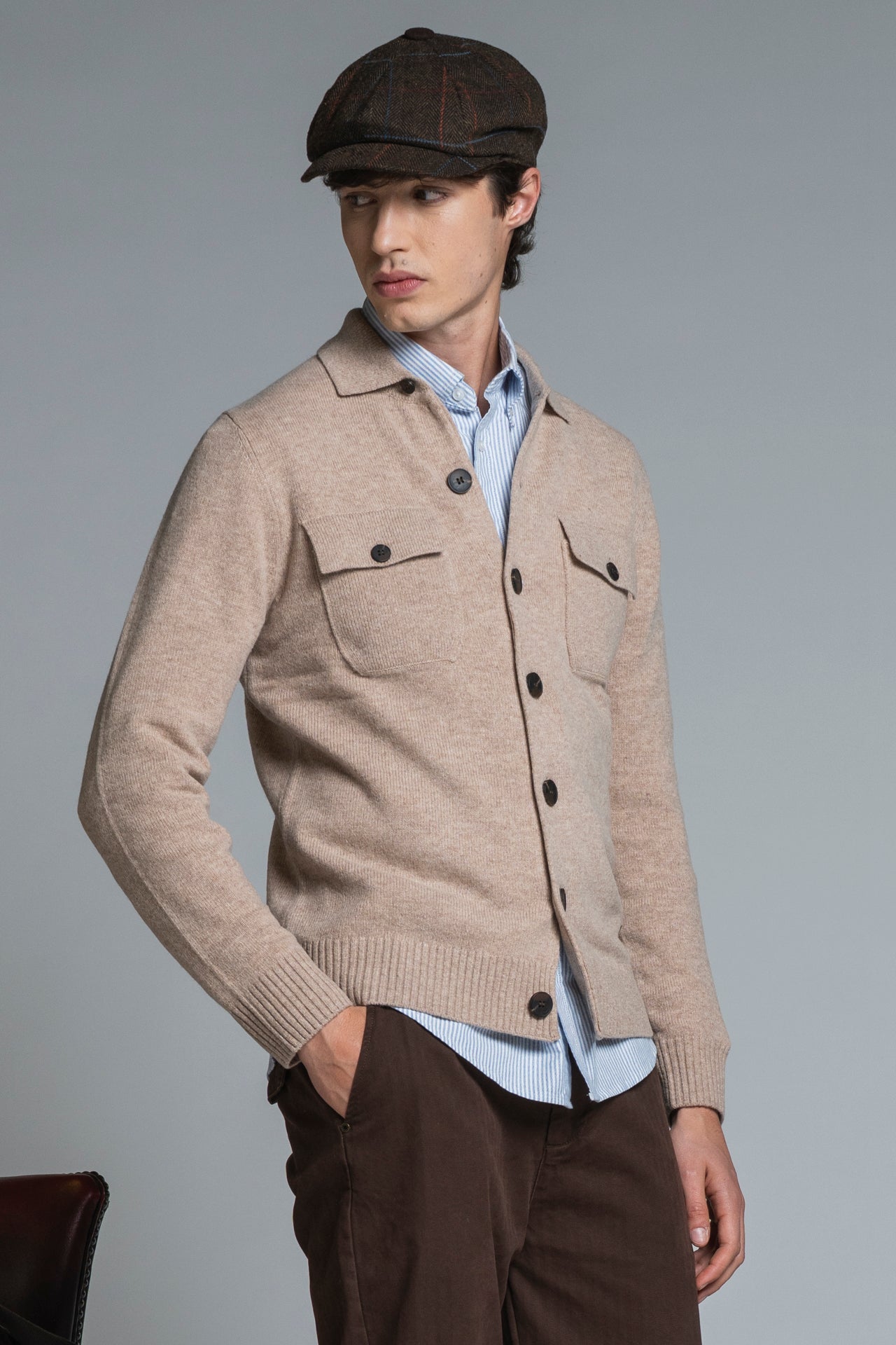 ZACK SHIRT IN LAMBSWOOL
