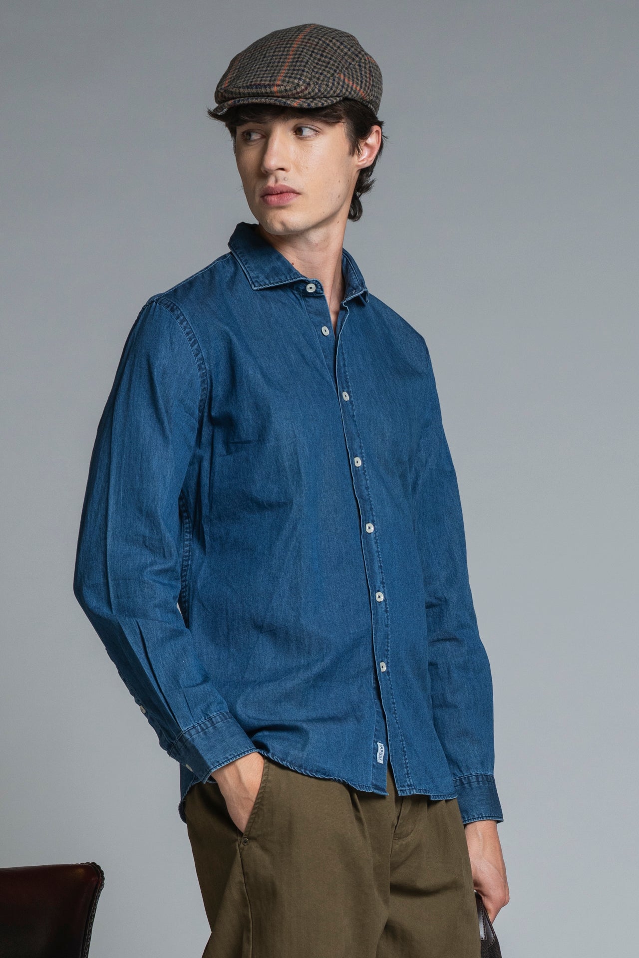 RILEY COLLAR FRENCH IN DENIM