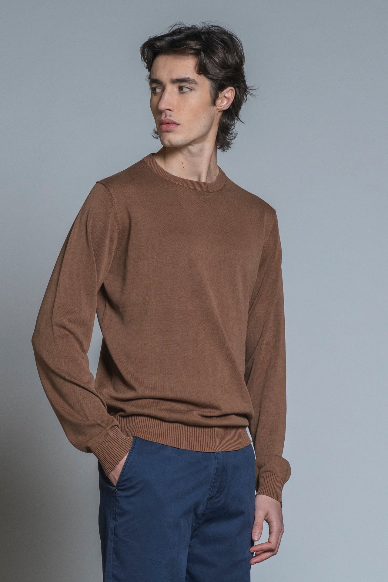 LORIS SWEATER ROUND NECK IN COTTON