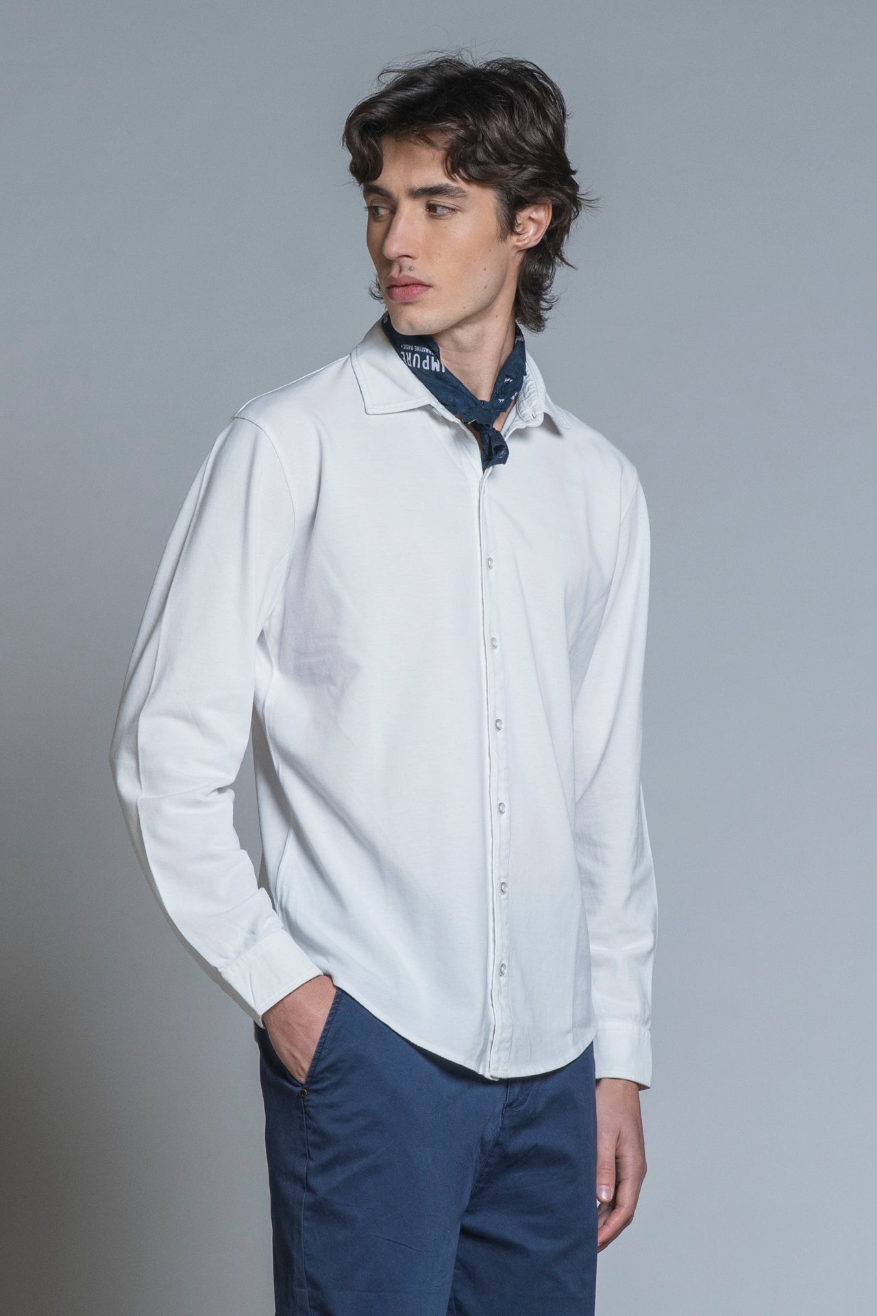 RILEY FRENCH COLLAR IN OXFORD PIQUET