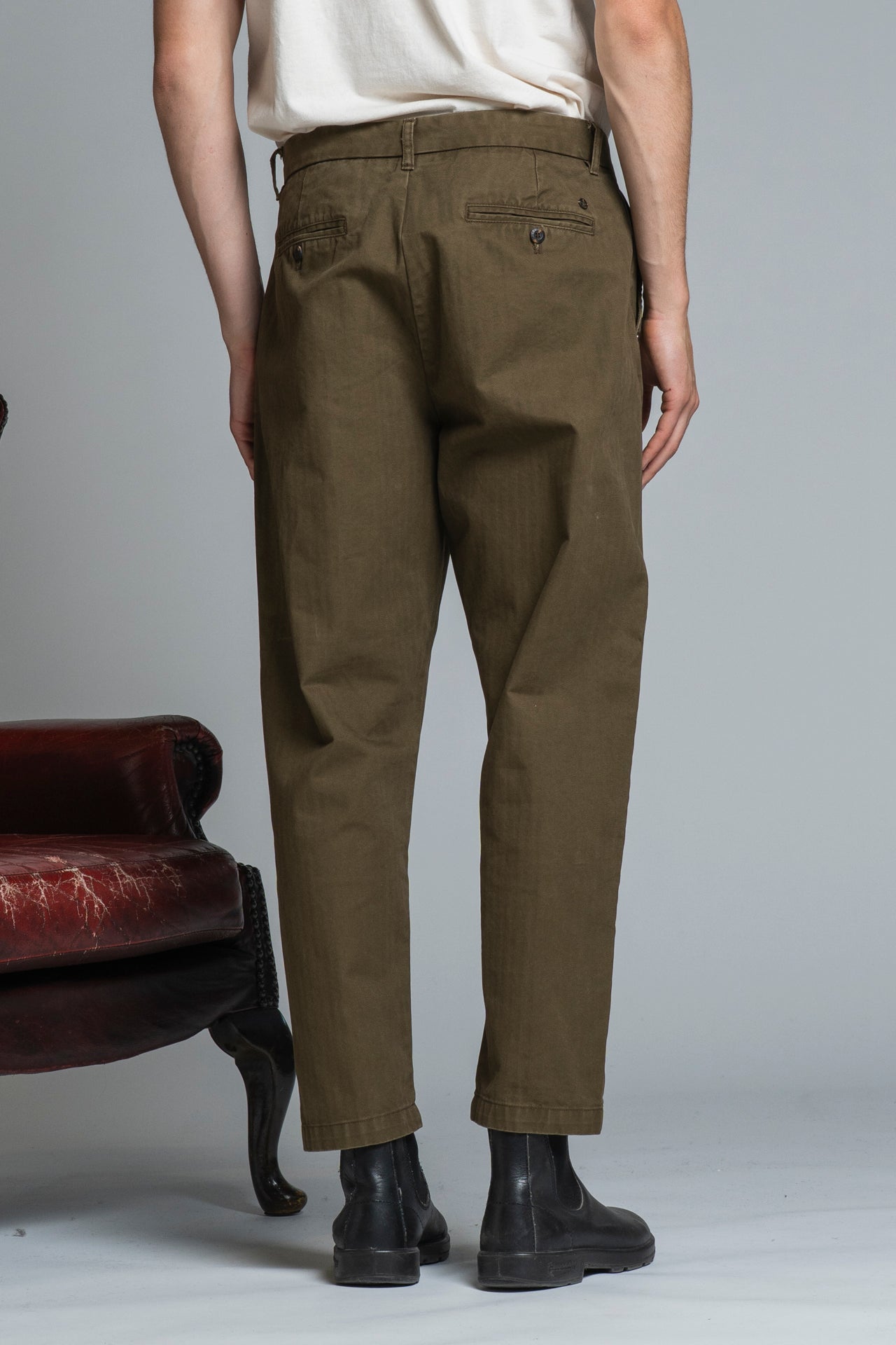 KYSON CHINO LONG PENCES IN HERRIGBONE