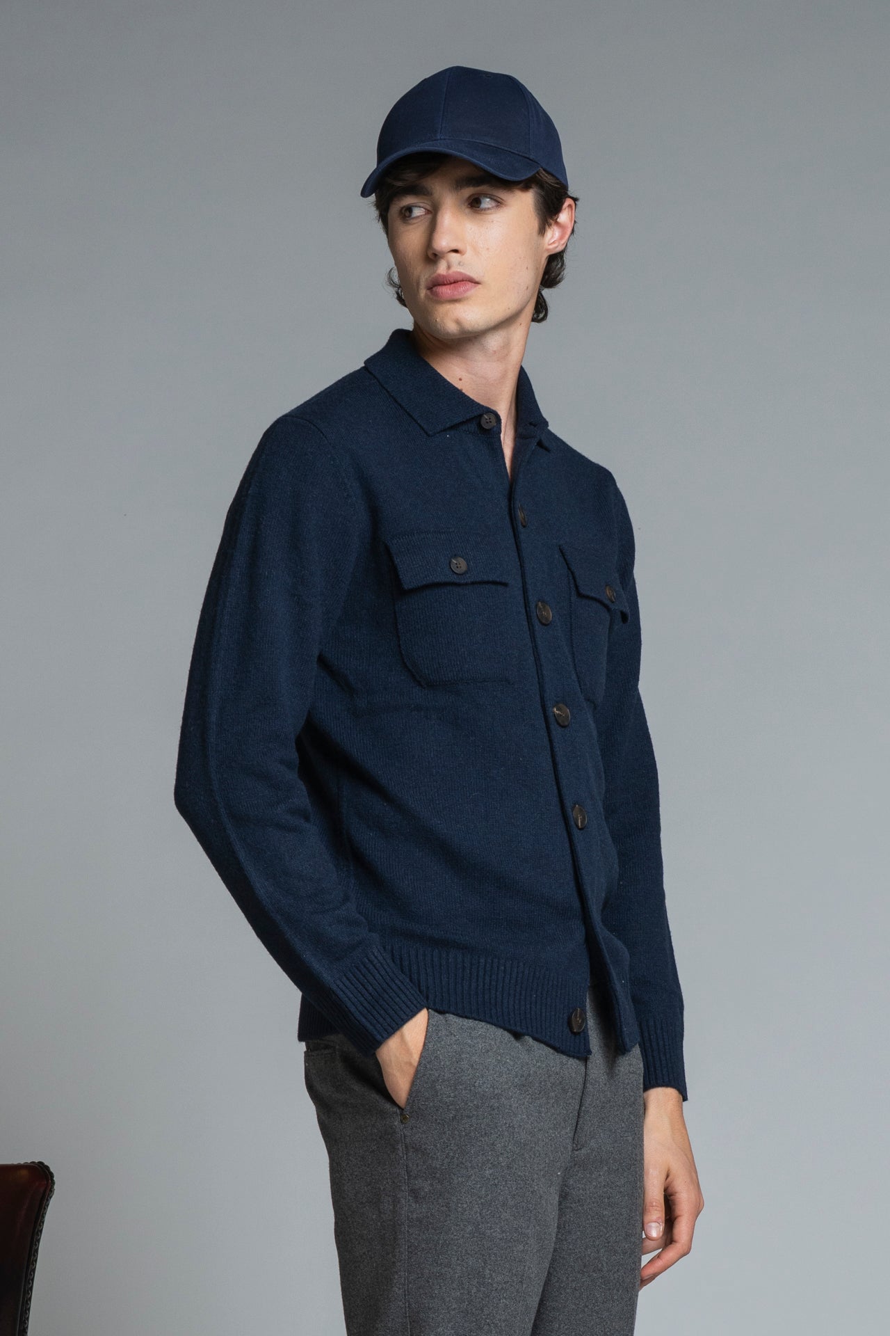 ZACK SHIRT IN LAMBSWOOL