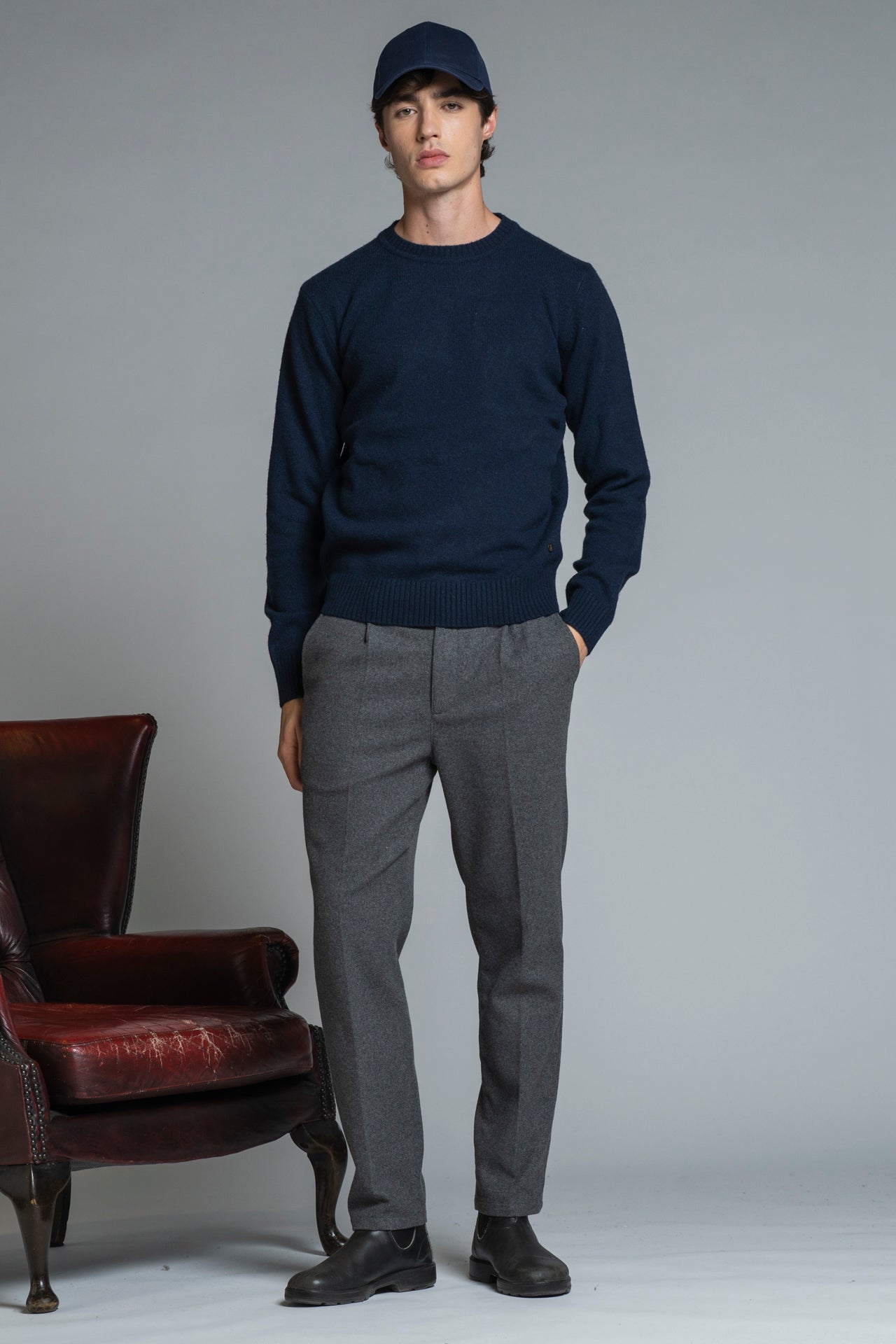 CHARLIE ROUND NECK IN LAMBSWOOL
