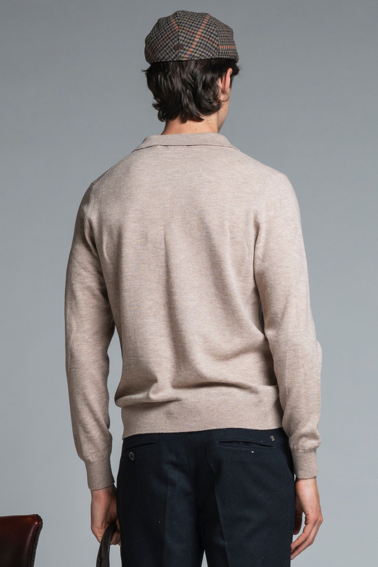 NEIL POLO SKIPPER IN WOOL MERCERIZED