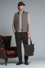 MARTIN GILET IN MIXED WOOL